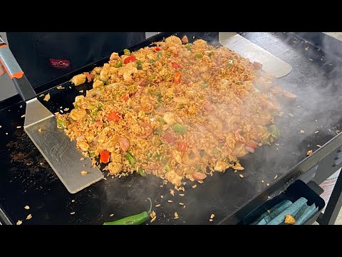 HOW TO MAKE JAMBALAYA ON THE BLACKSTONE GRIDDLE | FAT TUESDAY RECIPE | GRIDDLE RECIPES