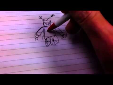 Drawing Fast - A Robot Trapped In Jail In Someone's Mind