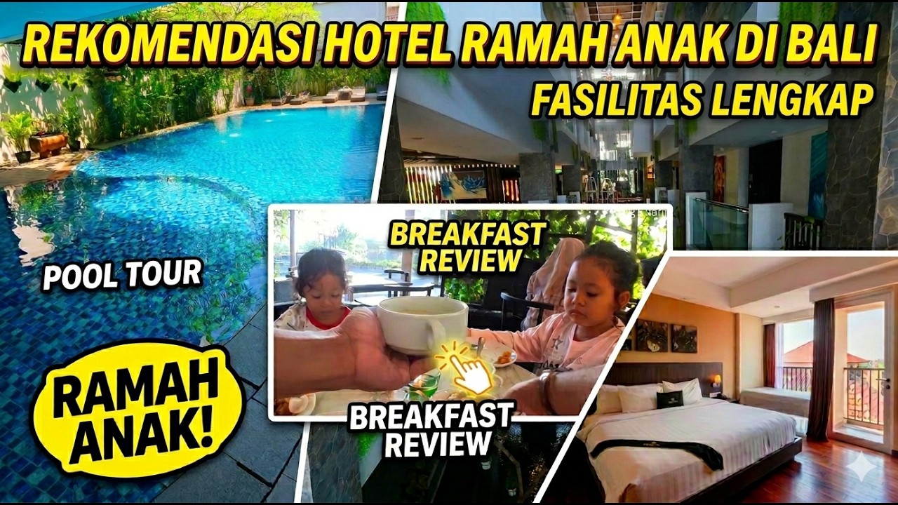BALI Vlog part 3 - REKOMENDASI HOTEL RAMAH ANAK, SMART TV AREA KUTA LEGIAN | BRITS HOTEL REVIEW