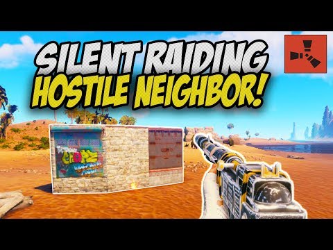 Silent Raiding the ONE Hostile Neighbour! - Rust Solo Survival Gameplay