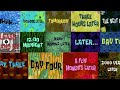 SpongeBob TIME CARDS Best Transition