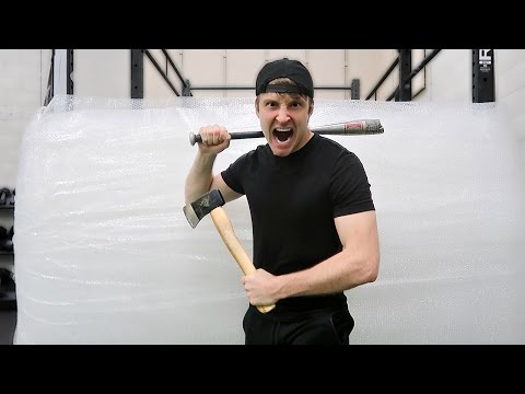 100 LAYERS OF BUBBLE WRAP (DANGER ALERT) UNBREAKABLE WALL