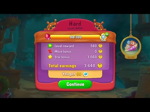 @Fishdom Level 9492 - Hard Level 9495