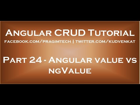 Angular value vs ngvalue