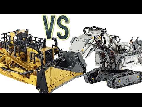 5 Ways the LEGO Technic Cat D11 is better than the Liebherr R9800