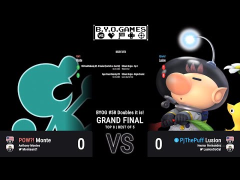 BYOG #58 | Monte (Mr. Game & Watch) Vs. Lusion (Olimar) | Grand Finals