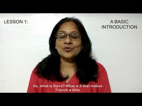 Professional French Lessons: Lesson 1: Introduction