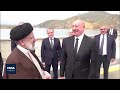 Iran's Raisi and Azerbaijan's Aliyev visit border dam prior to helicopter crash (English subtitles)