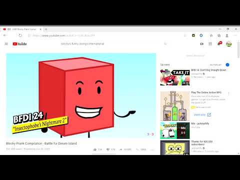 388 Blocky Prank Compilation   Battle for Dream Island   YouTube   Profile 1   Microsoft​ Edge 2020