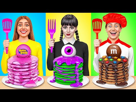 Wednesday vs Minha Vó No Desafio De Culinária | Desafio Maluco Trend DO Challenge