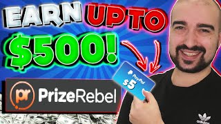 PrizeRebel Review: Earn Up To $500 PayPal & Giftcards! - (Payment Proof to Earn Money Online 2022)