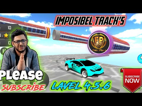 Impossible Stunt Car Tracks 3D: Blue Car Driving Stunts Levels 4_5_ & 6- Android GamePlay 2022