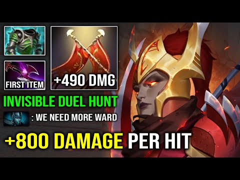 WTF Invisible Duel 1st Item Silver Edge Legion with 800 Damage Per Hit Instant Victory Dota 2