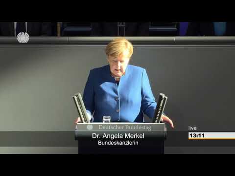 Merkels Regierungserklärung: Brexit, Europäischer Rat und ASEM-Gipfel im Oktober