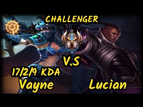G2H XDSMILEY (VAYNE) vs LUCIAN - 17/2/9 KDA BOTTOM ADC CHALLENGER GAMEPLAY - EUW