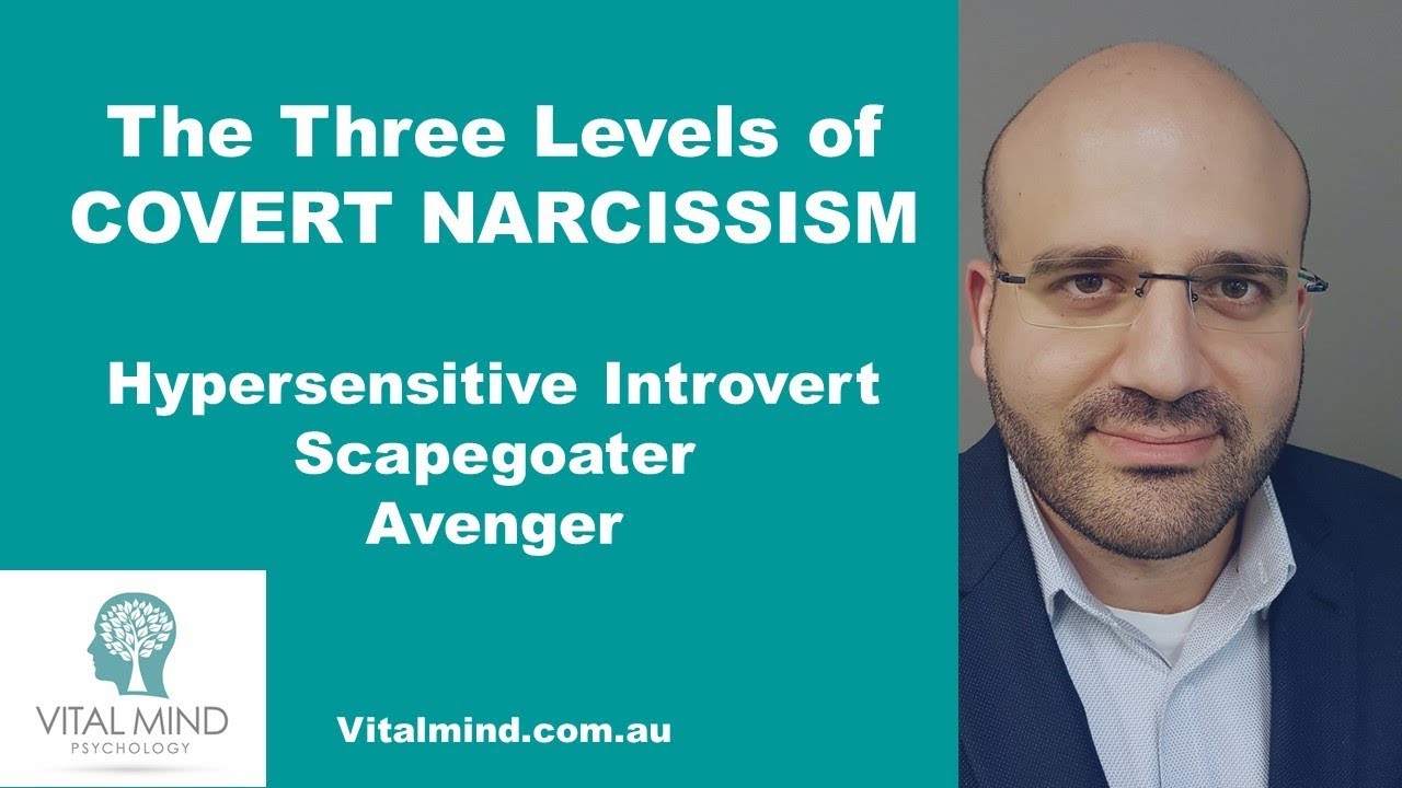The Three Levels of Covert Narcissism - Hypersensitive Introvert, Scapegoater and Avenger