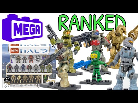 Halo Mega Construx 20th anniversary figure pack RANKED in descending order!