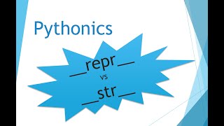 __str__ vs __rpr__ PYTHON | تعرف على ماهيّتهم واستعمالهم والفرق بينهم بشكل سريع وبسيط مع امثله!!