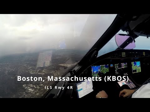 Landing Boston, Massachusetts (KBOS) - Bombardier Global 6000