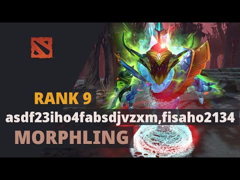asdf23iho4fabsdjvzxm,fisaho2134 (Rank 9) plays Morphling Dota 2 Full Game
