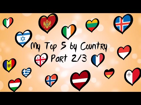 ESC 2000-2016 | My Top 5 by Country | Part 2/3 (France-Norway)