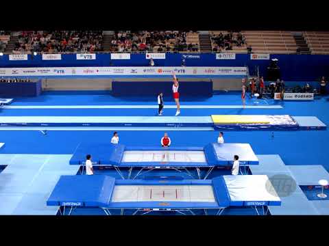 KJAER Benjamin (DEN) M - 2019 Trampoline Worlds, Tokyo (JPN) - Qualification Trampoline R1