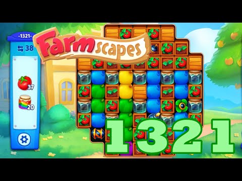 Farmscapes Level 1321 HD Gameplay Walkthrough | 3 - match game | android | ios | pc | GameGo Game