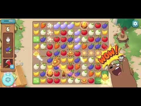 We Bare Bears Match3 Repairs Level 202 - No Boosters