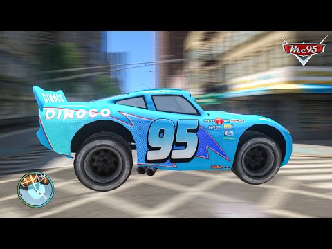Crazy Dinoco Lightning McQueen Car Crashes Compilation Ep.89 - GTA 4