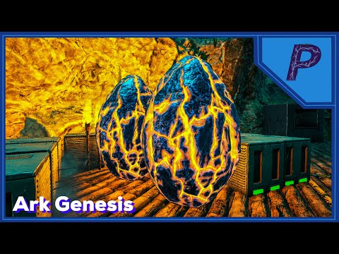 STEALING HIGH LEVEL EGGS WITH OUR MAGMASAUR! - Ark Genesis - Day 7