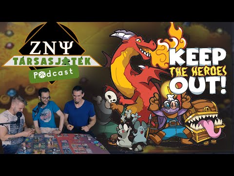 Keep the heroes out | Hősöknek kívül tágasabb! | Társasjáték bemutató és gameplay - ZNY TV