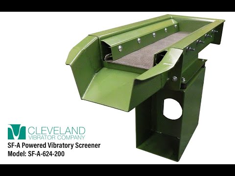 Air-Powered Vibratory Screener for Settling Aggregate - Cleveland Vibrator Co.
