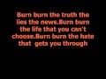 Lost Prophets - Burn Burn [Lyrics]
