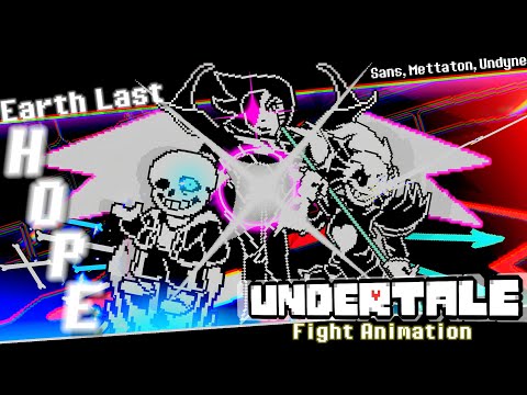 Undertale: Earth’s Last Hope – Sans, Mettaton & Undyne | Fight Animation