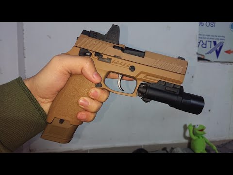 Sig Sauer M18 P320 Shell Ejecting Blowback Toy Gun
