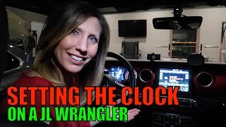 Setting The Clock Time - Jeep Wrangler JL
