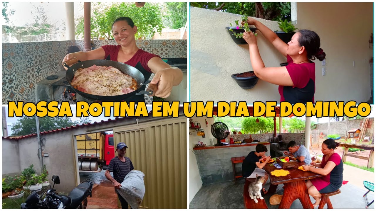 LASANHA DE PANELA NO FOGÃO A LENHA*UM DOMINGO DIFERENTE*