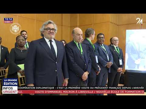 Capture d'écran du flux en direct de la chaîne de télévision en ligne Gabon 24