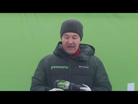 Миниатюра изображения товара Аккумуляторная дрель-шуруповерт Greenworks GD24DD60 бесщеточная 24V / 3704107 (без АКБ и ЗУ)