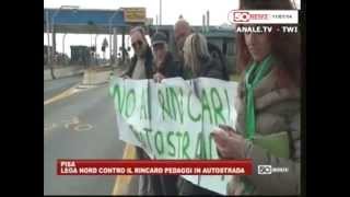 preview picture of video 'Manifestazione contro i rincari delle autostrade, Pisa, 11 gennaio 2014'