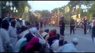 preview picture of video 'wagah border lahore parade 06-06-2012'