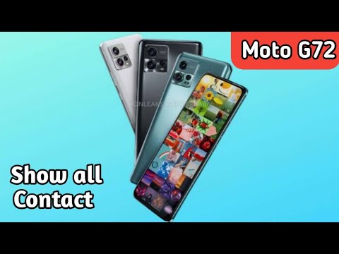 How To Show Contact In Moto G72, Sim Card Contact Setting , Copy & Paste Contact