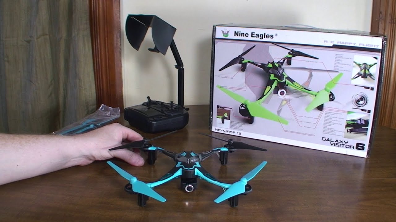 Квадрокоптер Nine Eagles Galaxy Visitor 6 FPV, синий