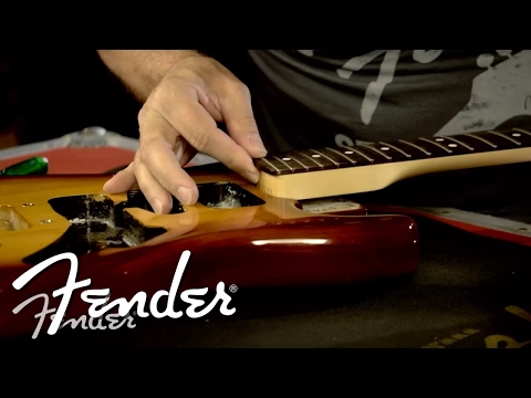 How to attach a Fender guitar neck to a body