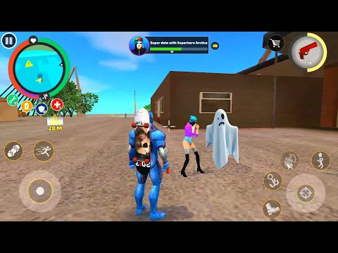 Rope Hero: Vice Town (Arctica fight with Ghost) Invisible Man – Games Kon – HD Android Gameplay