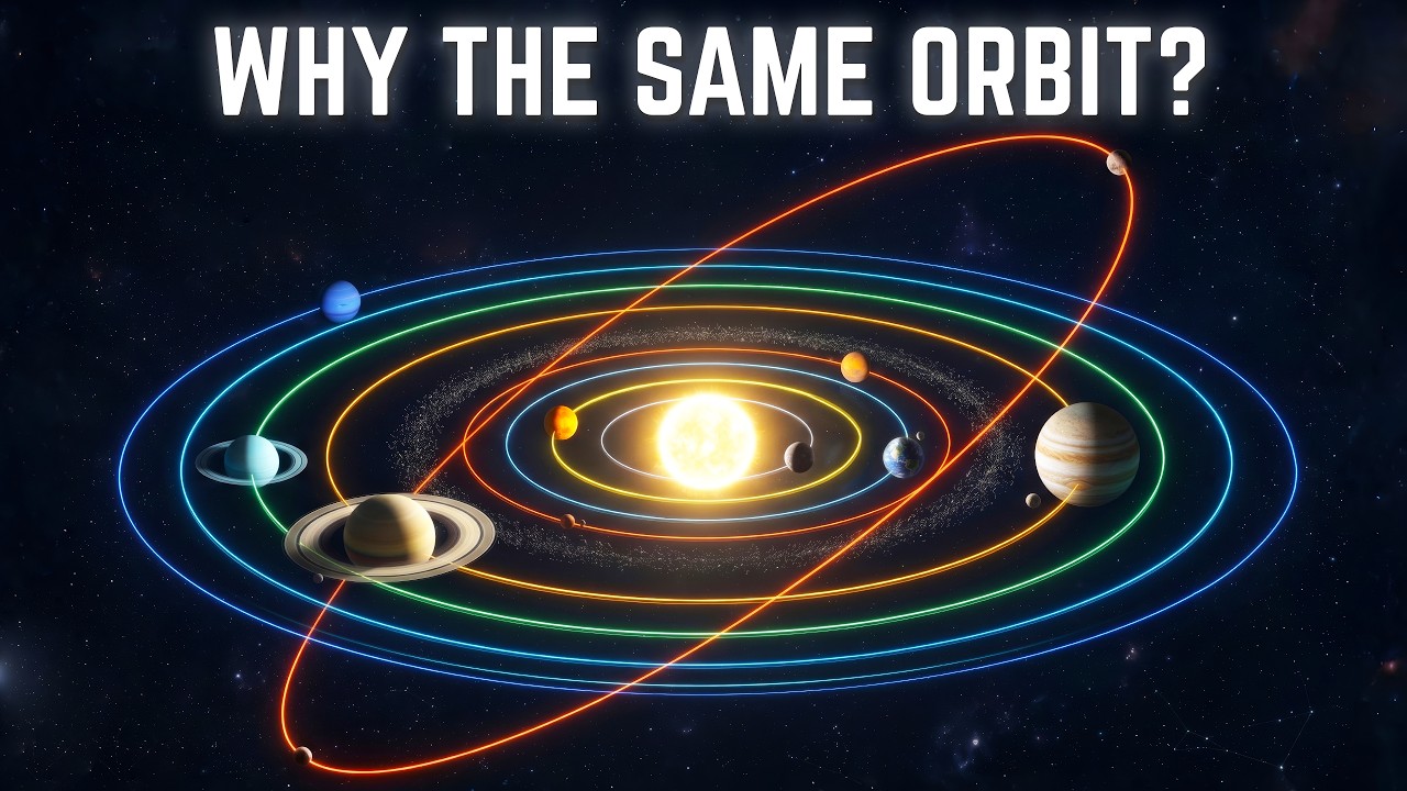 Why the Planets All Orbit in the Same Flat Plane
