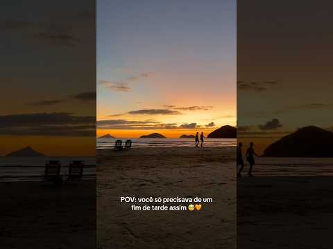Pôr do sol praia da Baleia/ São Sebastião- SP