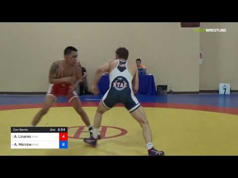 2018 Marine Corps US Open/Senior Men's Greco-Roman 67 Con Semis - Anthonie Linares (NYAC) Vs. Aust