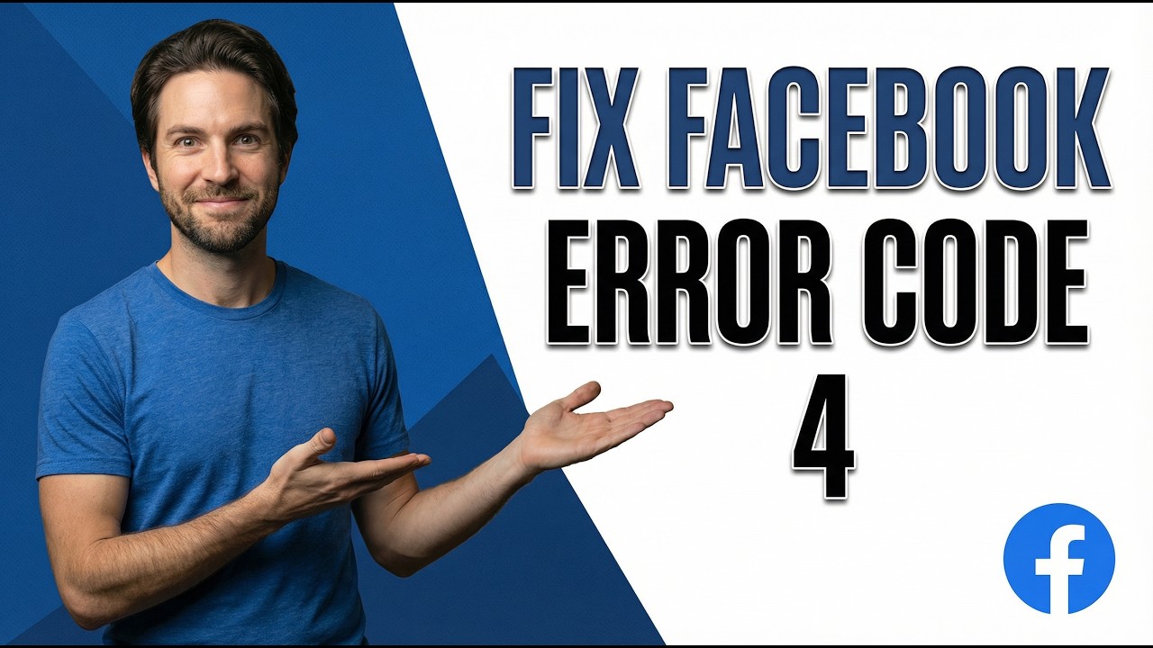 Fix Facebook Error Code 4 (2026 Easy Guide)