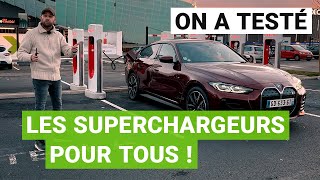 TESLA ouvre ses Superchargeurs !!! TEST rapide + retour utilisateur